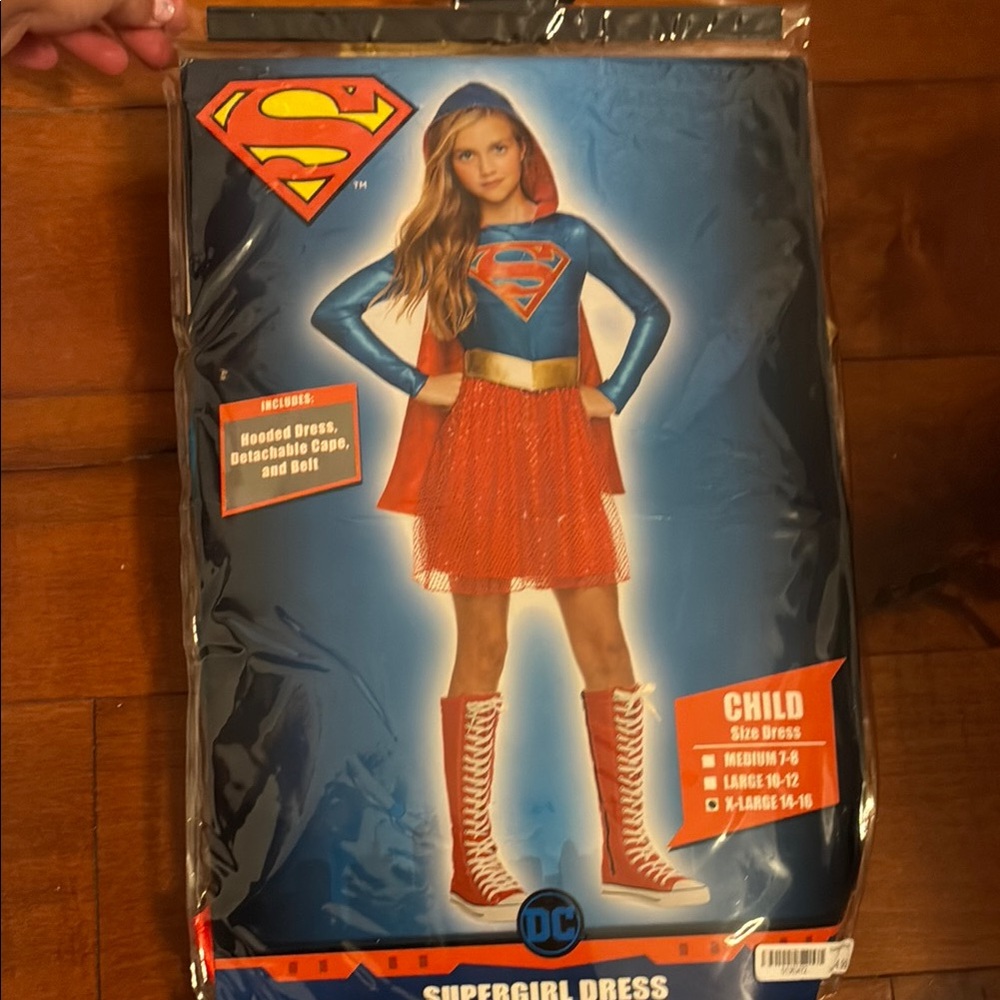 Supergirl Blue and Red Costume